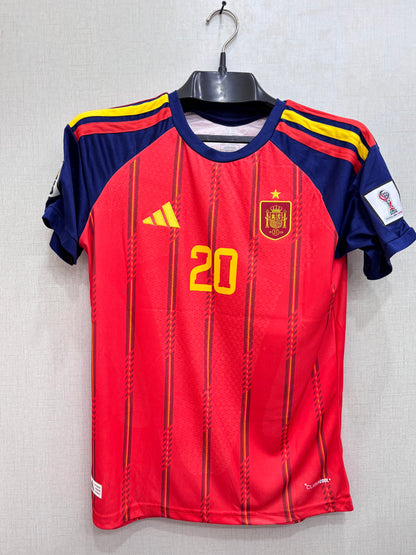 SPAIN HOME FIFA CUP PLAYER VERSION LOGO JERSEY 2026