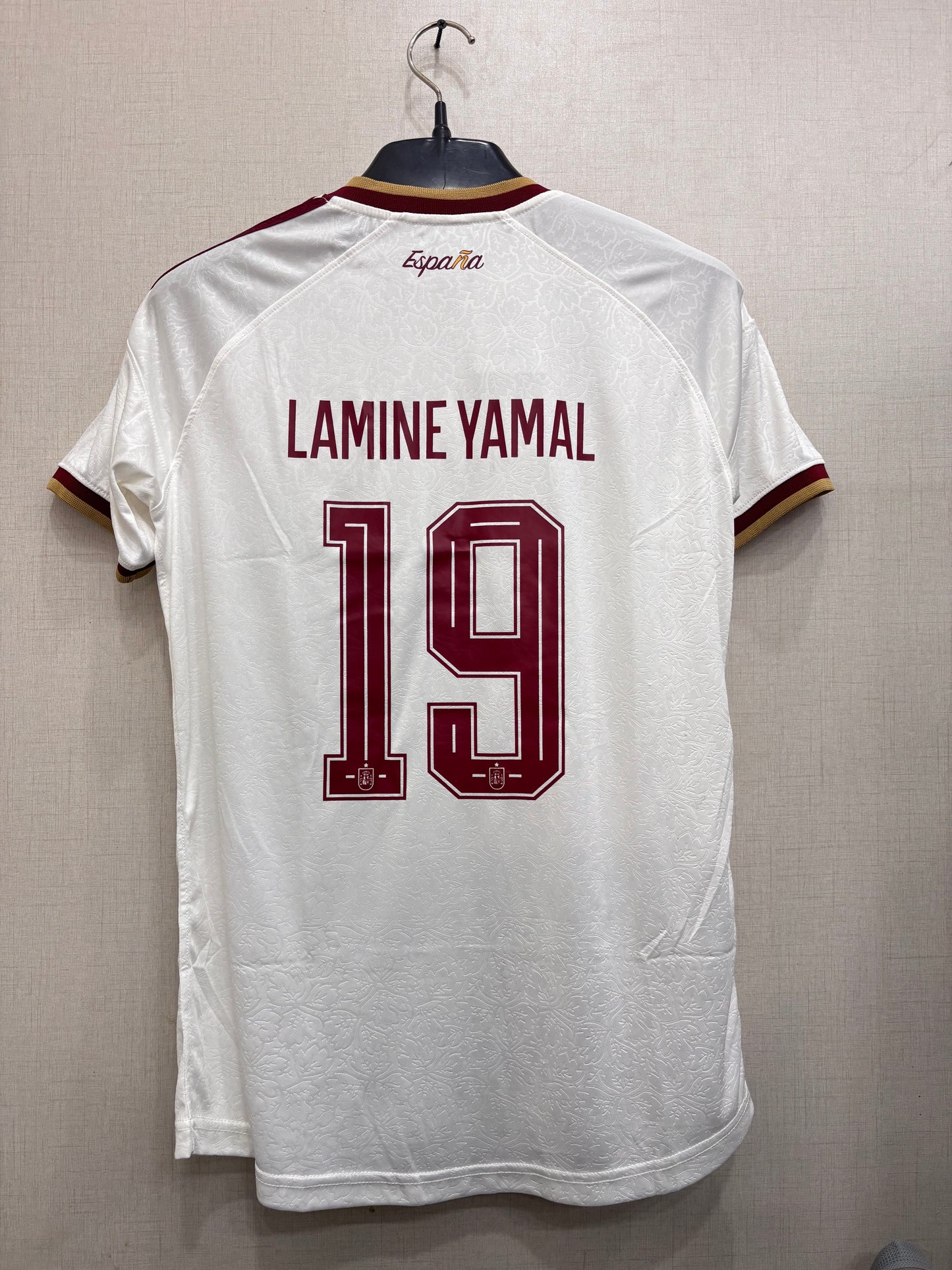 SPAIN AWAY FIFA CUP PLAYER VERSION JERSEY( TPU LOGO)