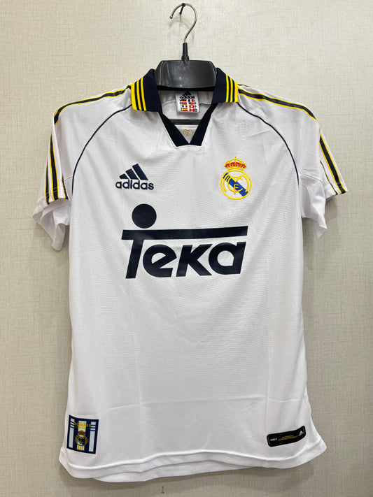 REAL MADRID HOME 99/00 SHIRT (EMBROIDED LOGO)