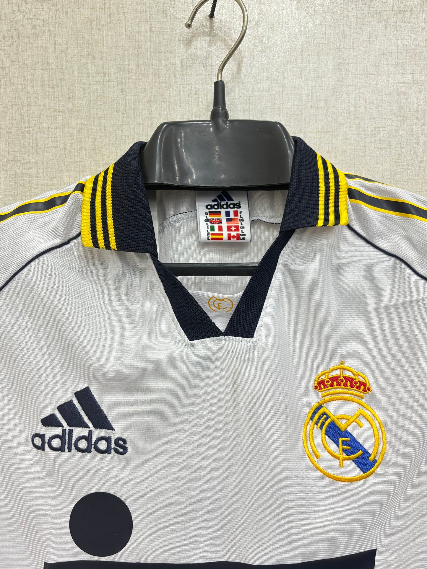 REAL MADRID HOME 99/00 SHIRT (EMBROIDED LOGO)