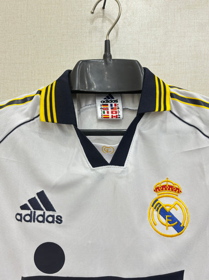 REAL MADRID HOME 99/00 SHIRT (EMBROIDED LOGO)