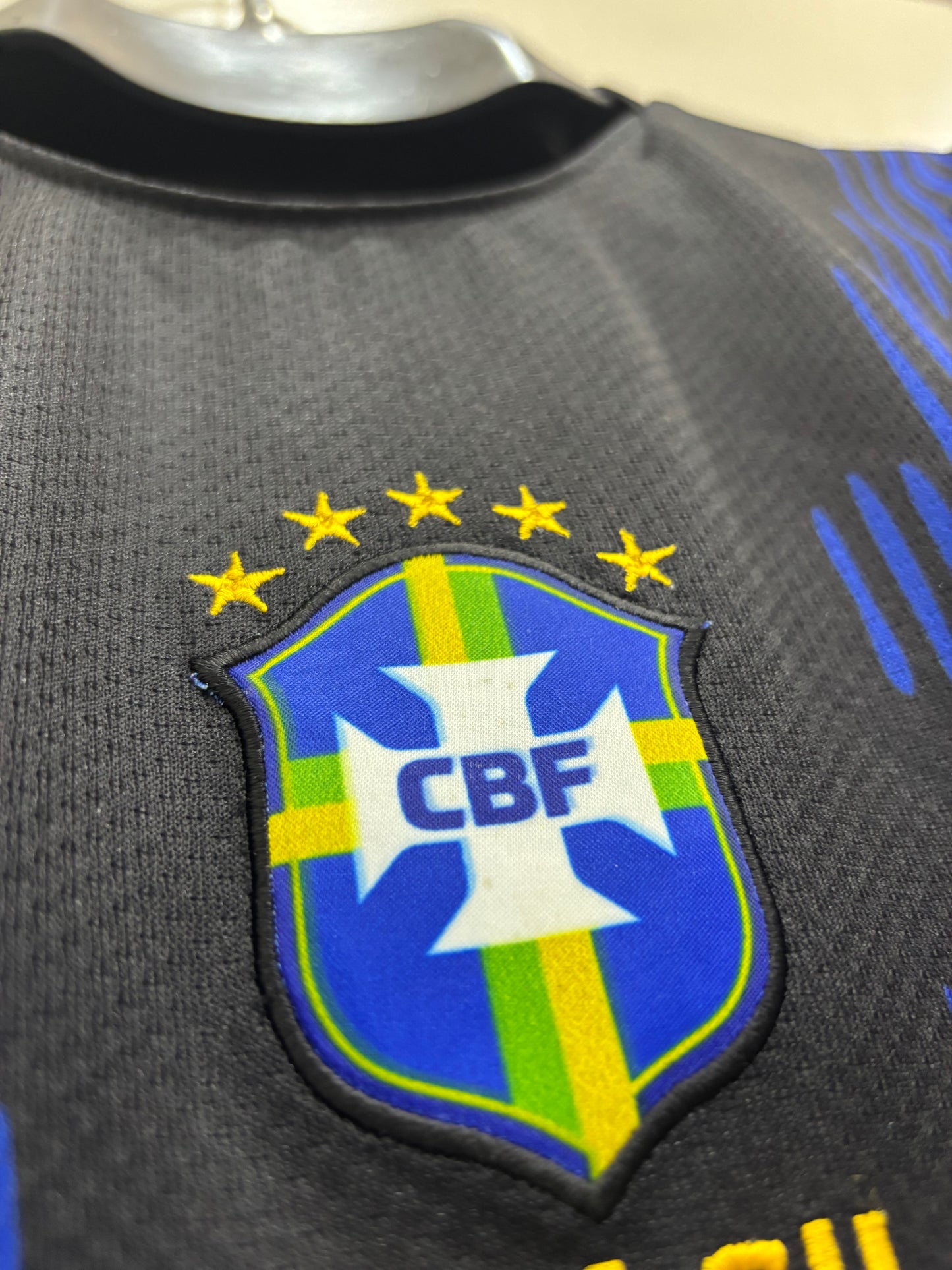 NEYMAR JR BRAZIL AWAY FIFA CUP JERSEY (EMBROIDED LOGO)