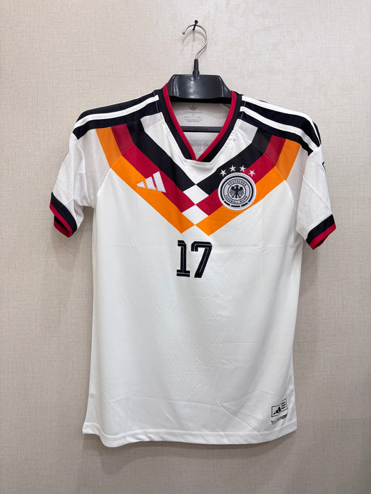 GERMANY HOME FIFA CUP SHIRT WITH SHORT (EMBROIDERY LOGO)