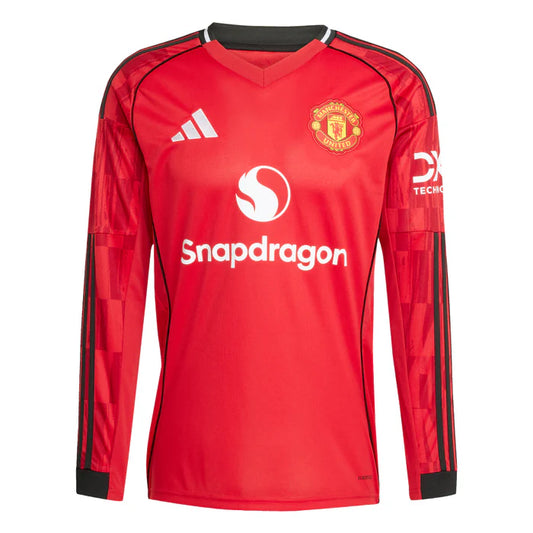Manchester United Long Sleeve Home SHIRT 25/26