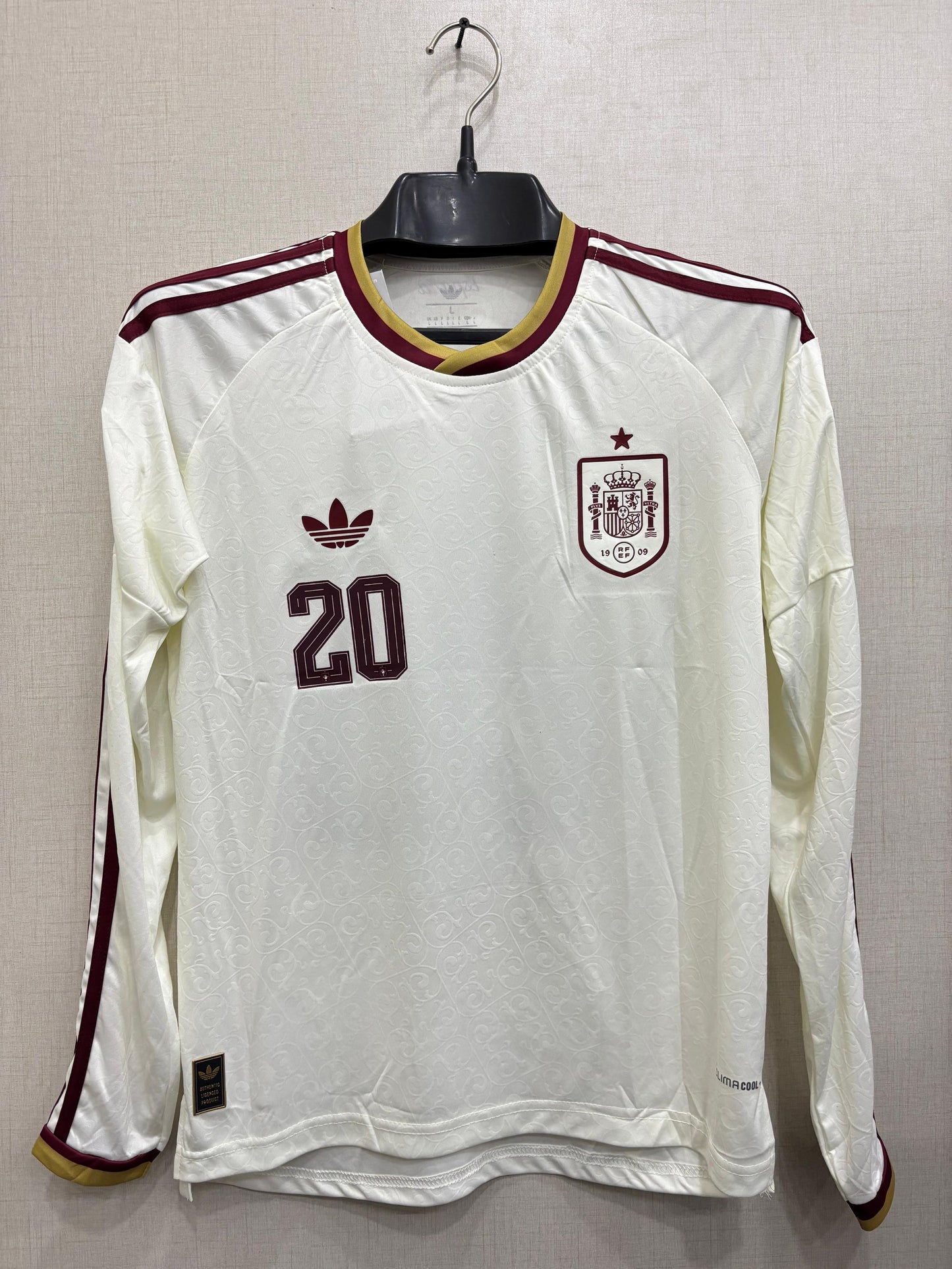 SPAIN AWAY FIFA CUP HALF SLEEVE JERSEY 2026 TPU LOGO