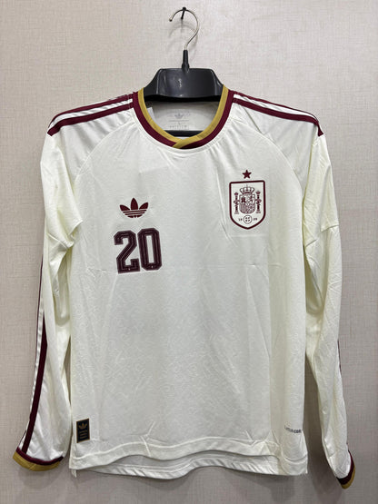 SPAIN AWAY FIFA CUP HALF SLEEVE JERSEY 2026 TPU LOGO