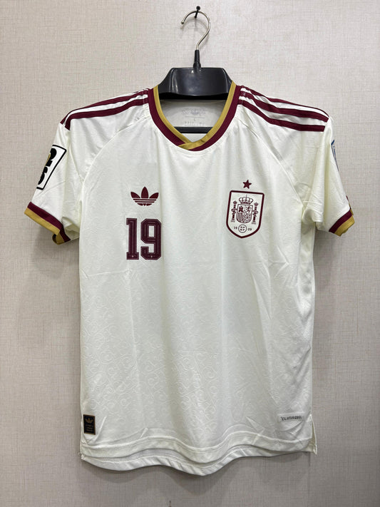 SPAIN AWAY FIFA CUP PLAYER VERSION JERSEY( TPU LOGO)