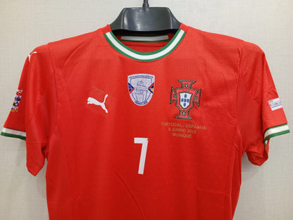 RONALDO 7 PORTUGAL HOME JERSEY   ( PALYER VERSION LOGOS)