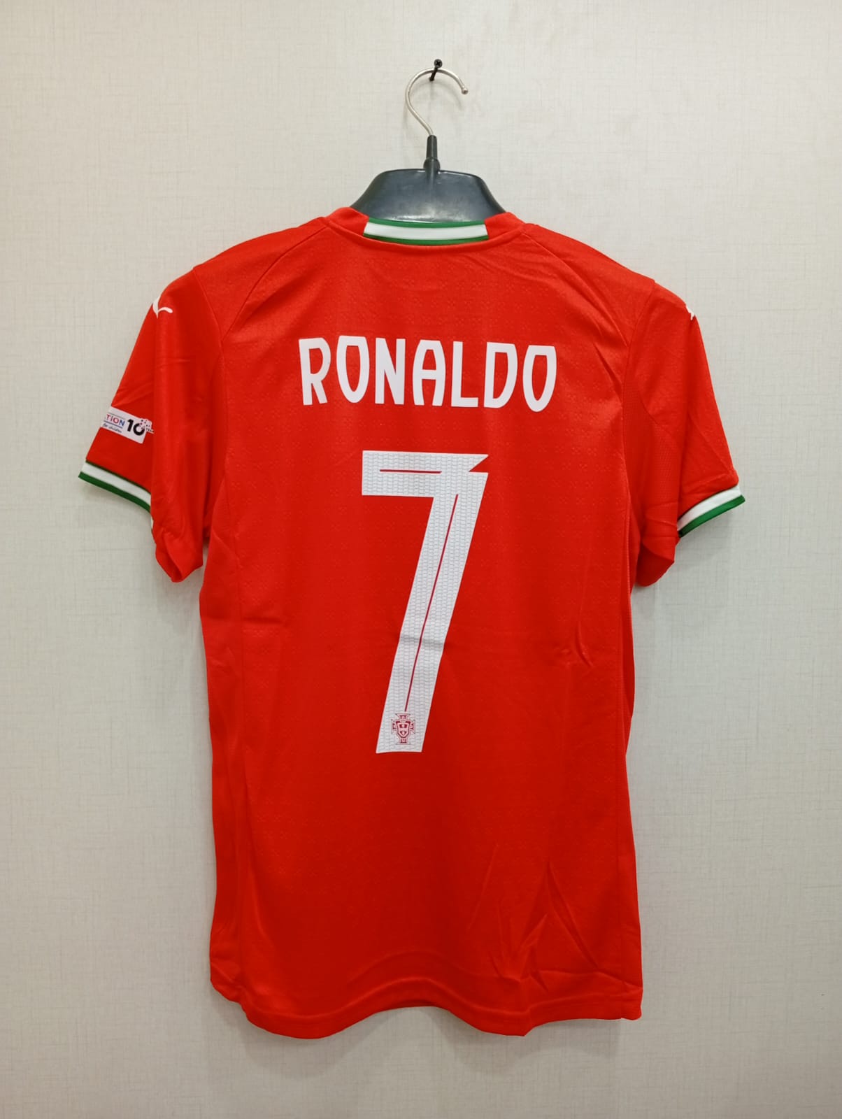 RONALDO 7 PORTUGAL HOME JERSEY   ( PALYER VERSION LOGOS)