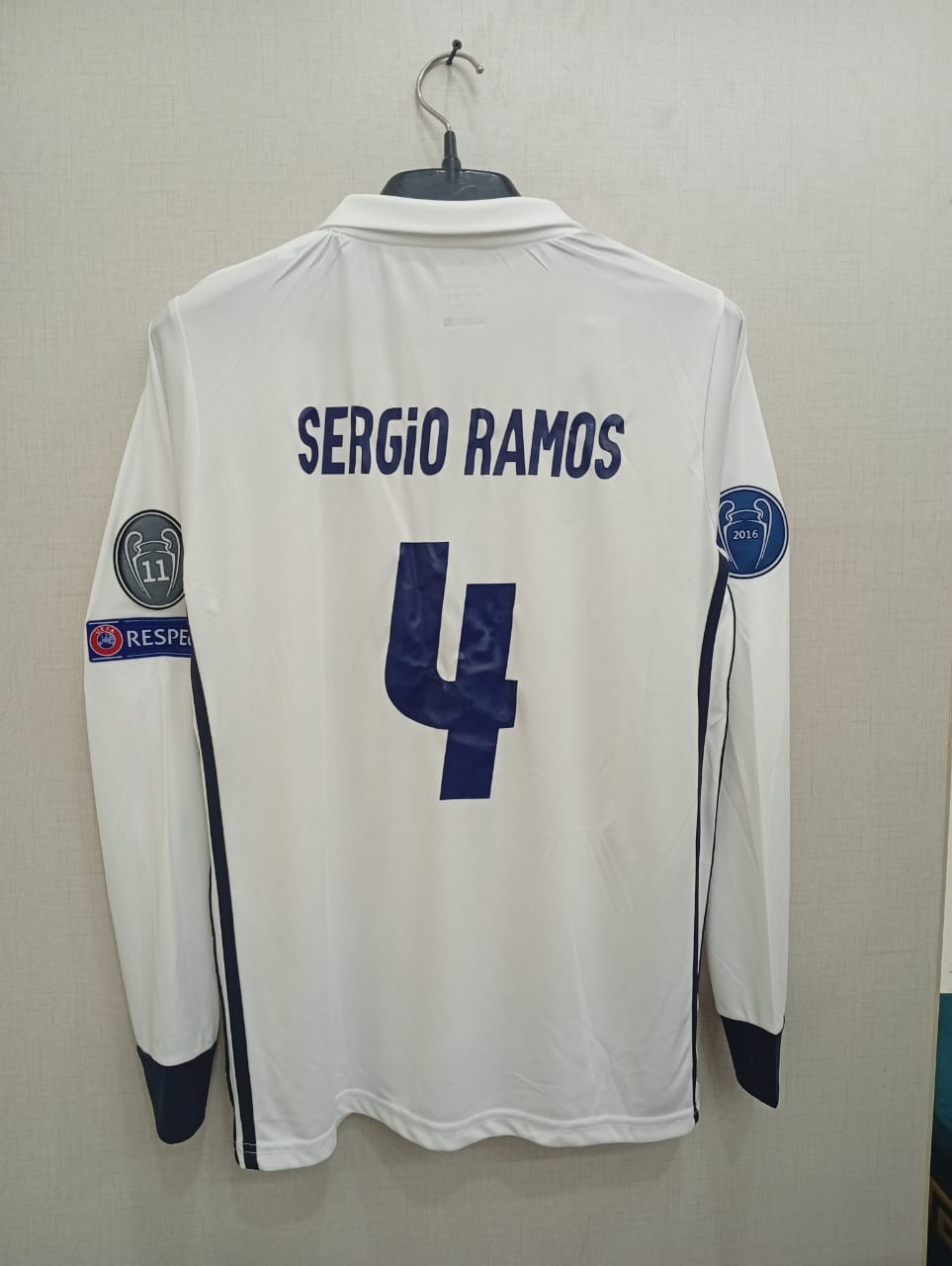 SERGIO RAMOS REAL MADRID HOME JERSEY 2017(AUTHENTIC JERSEY)