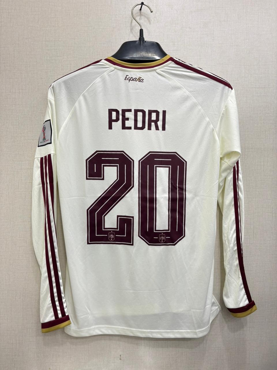 SPAIN AWAY FIFA CUP FULL SLEEVE JERSEY 2026(EMBROIDED LOGO)