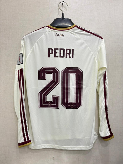 SPAIN AWAY FIFA CUP FULL SLEEVE JERSEY 2026(EMBROIDED LOGO)