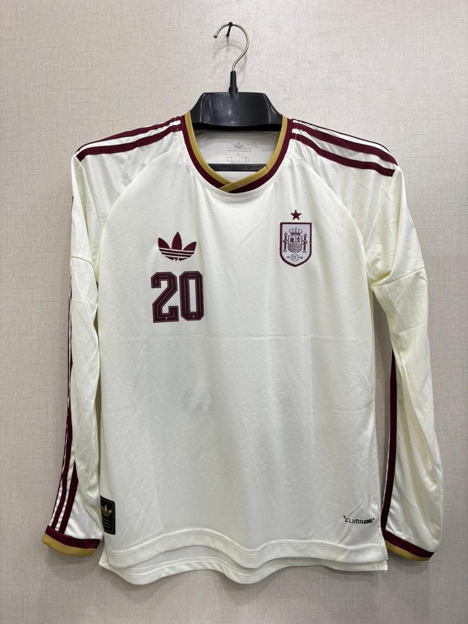 SPAIN AWAY FIFA CUP FULL SLEEVE JERSEY 2026(EMBROIDED LOGO)