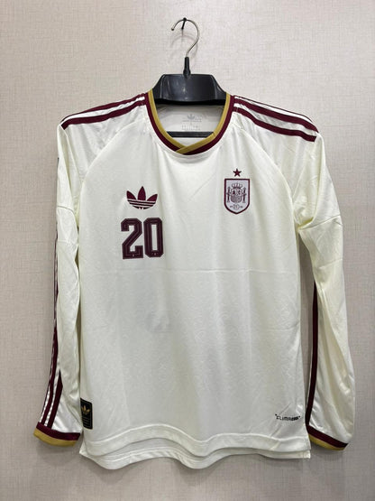 SPAIN AWAY FIFA CUP FULL SLEEVE JERSEY 2026(EMBROIDED LOGO)