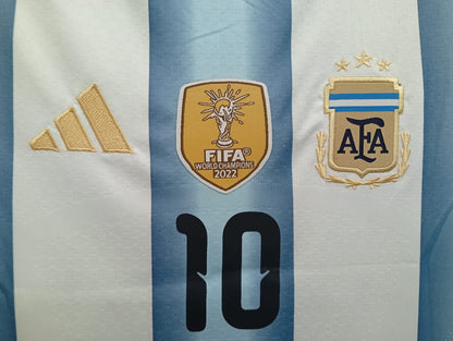 MESSI 10 ARGENTINA HOME FIFA CUP FULL SLEEVE JERSEY(EMBROIDED LOGO)