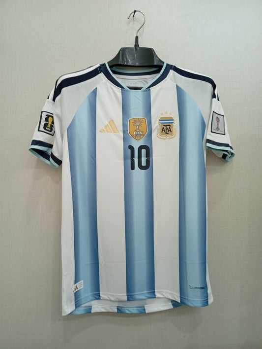 MESSI 10 ARGENTINA HOME FIFA CUP JERSEY 2026 (EMBROIDED LOGO)