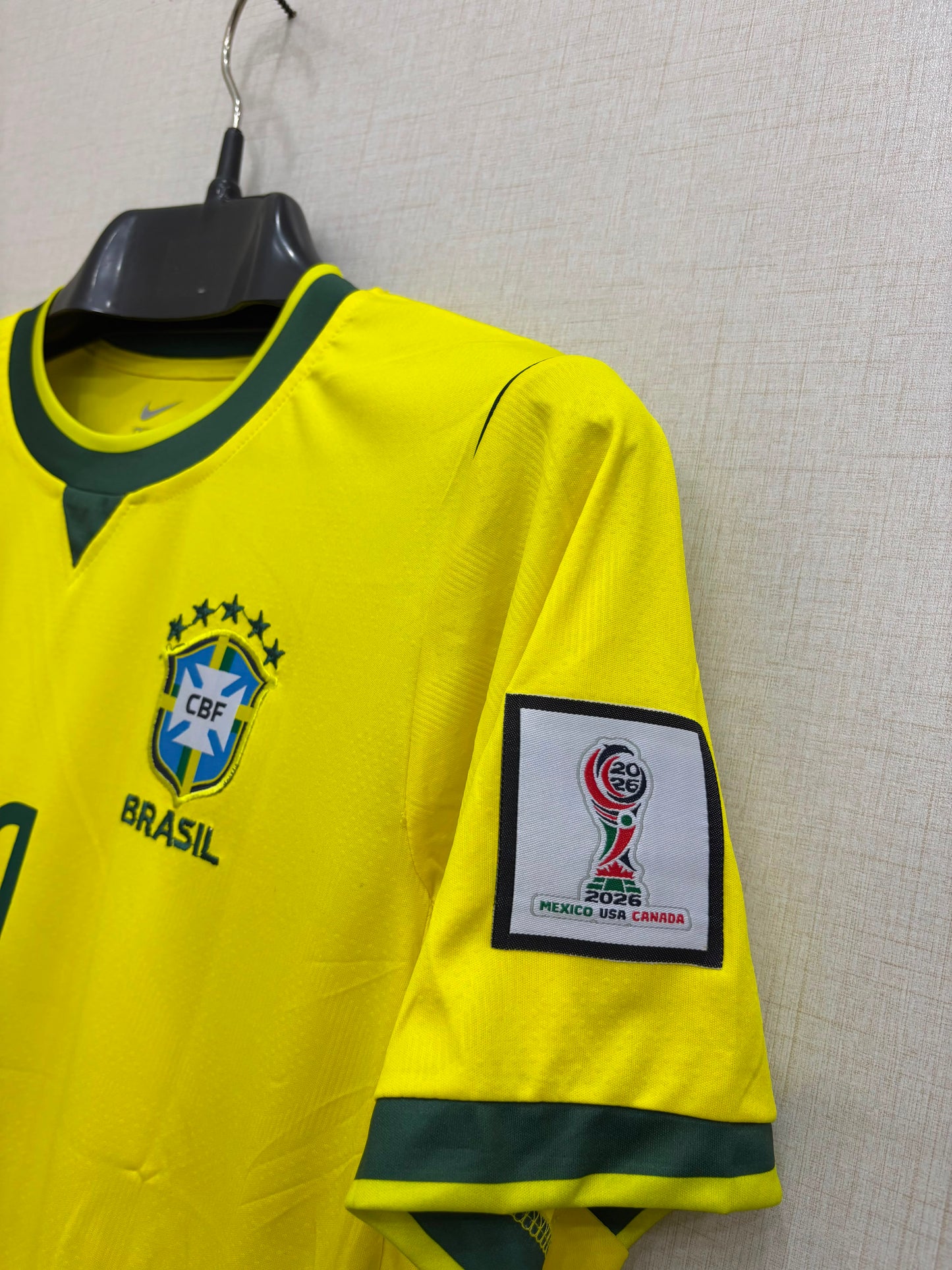 NEYMAR JR BRAZIL HOME JERSEY (EMBROIDED LOGO) 2026