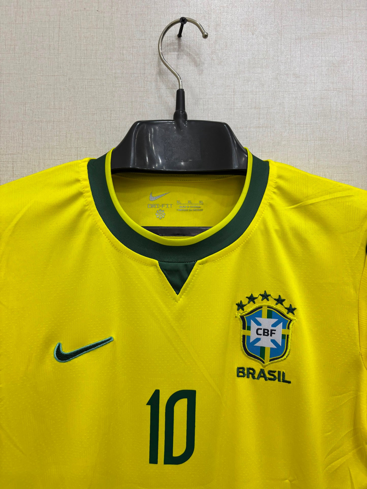 NEYMAR JR BRAZIL HOME JERSEY (EMBROIDED LOGO) 2026