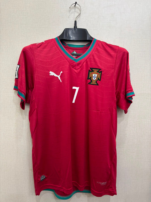 RONALDO 7 PORTUGAL HOME FIFA CUP KIT (EMBROIDED LOGO)