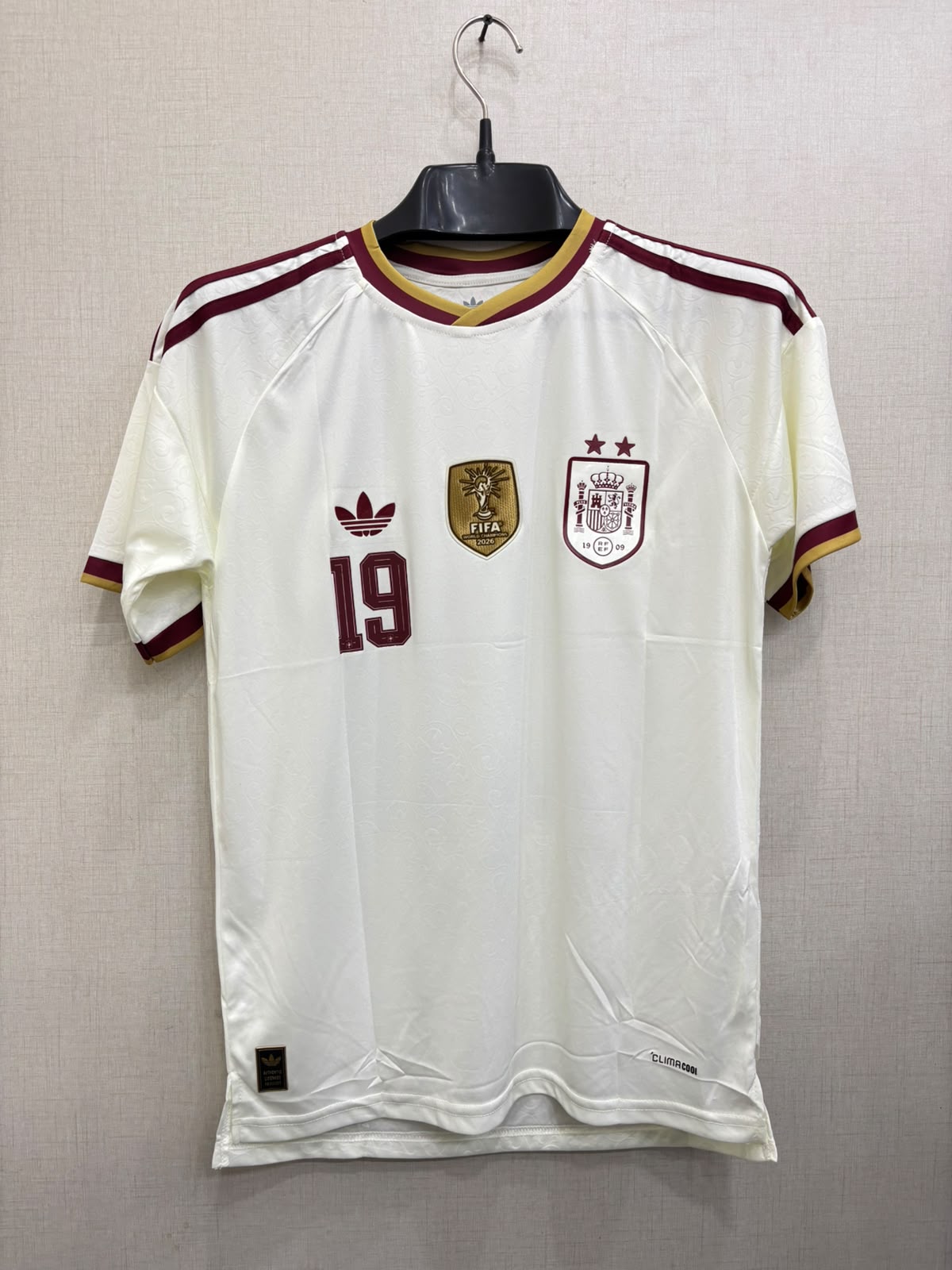 SPAIN AWAY FIFA CUP 2 STAR JERSEY( TPU LOGO) 2026