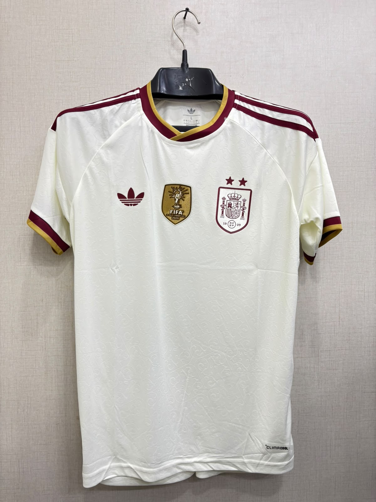 SPAIN AWAY FIFA CUP 2 STAR JERSEY( TPU LOGO) 2026