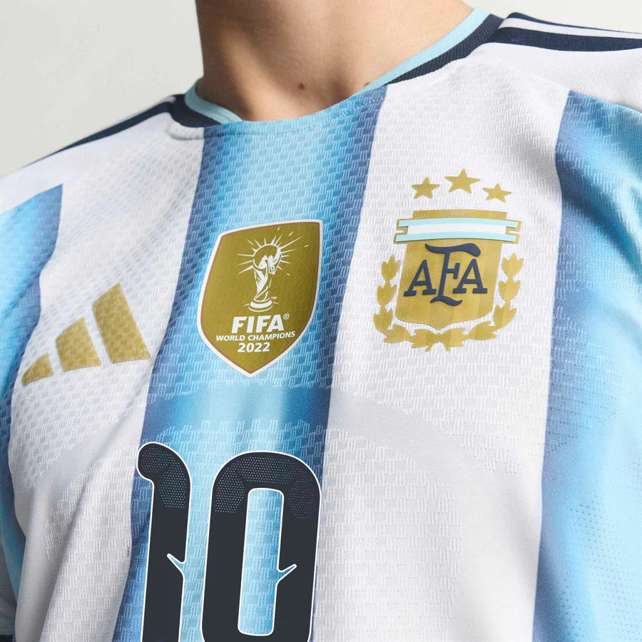 ARGENTINA HOME FIFA CUP HALF SLEEVE JERSEY(ORIGINAL 3D LOGO)
