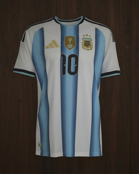 ARGENTINA HOME FIFA CUP HALF SLEEVE JERSEY(ORIGINAL 3D LOGO)