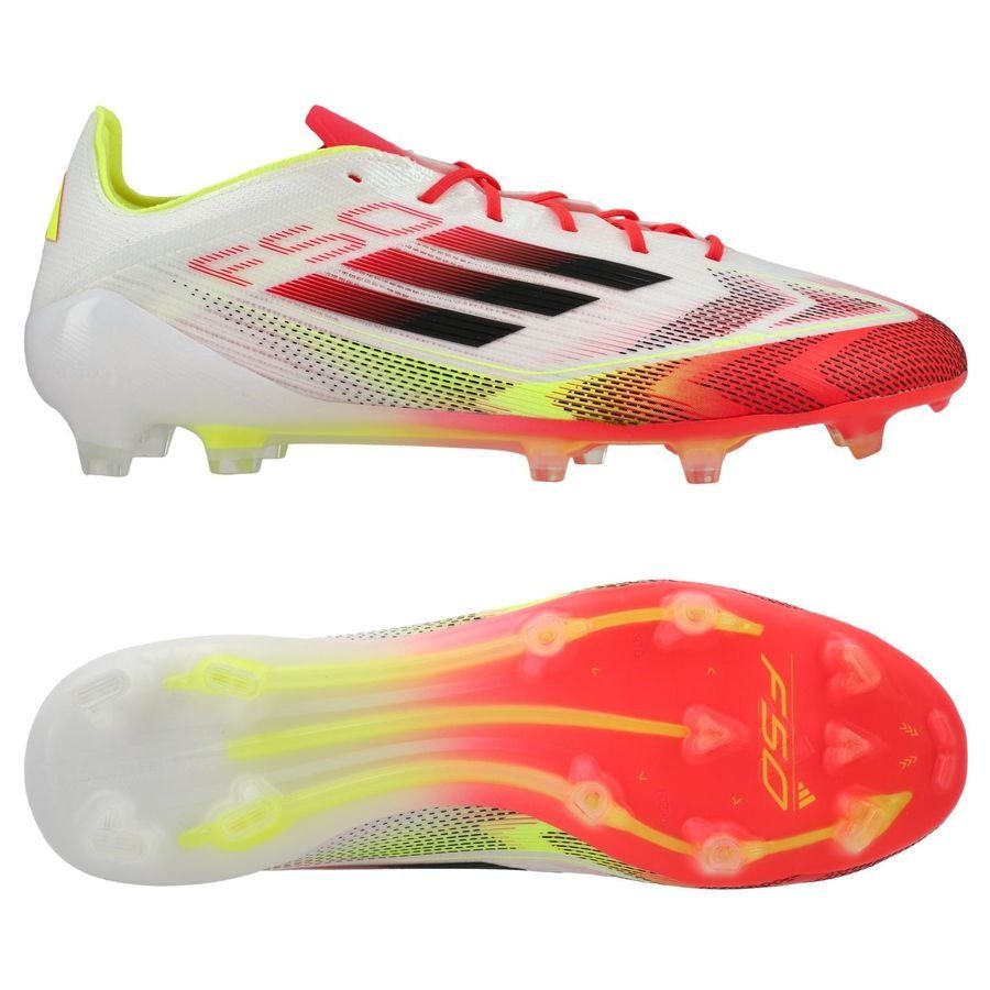 Adidas F50 Elite FG Pure Victory - Footwear White/Core Black/Solar Yellow