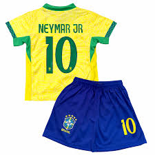 NEYMAR JR BRAZIL HOME KIDS KIT(SHIRT+SHORT)