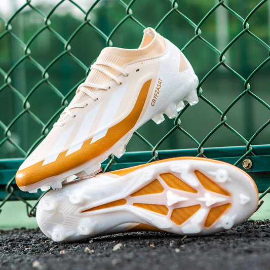 PRO FOOTBALL STUDS-GOLDEN/WHITE