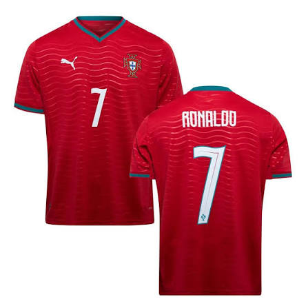 RONALDO 7 PORTUGAL HOME FIFA CUP KIT (EMBROIDED LOGO)