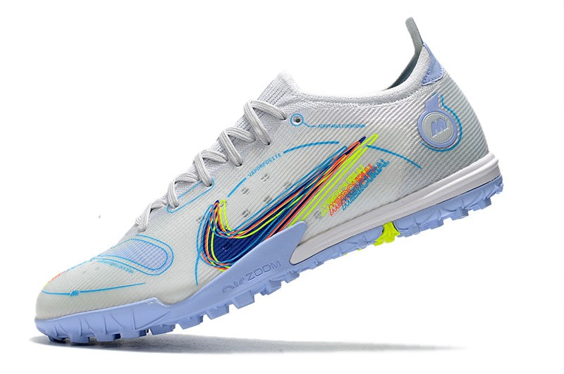 Mercurial Vapor 14 Elite Turf The Progress - White Grey/Blue