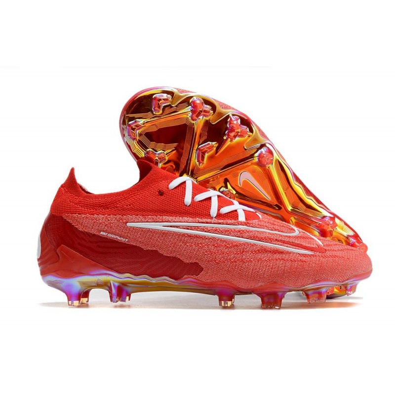 Nike Phantom GX Elite Gripknit FG Rouge Blanc
