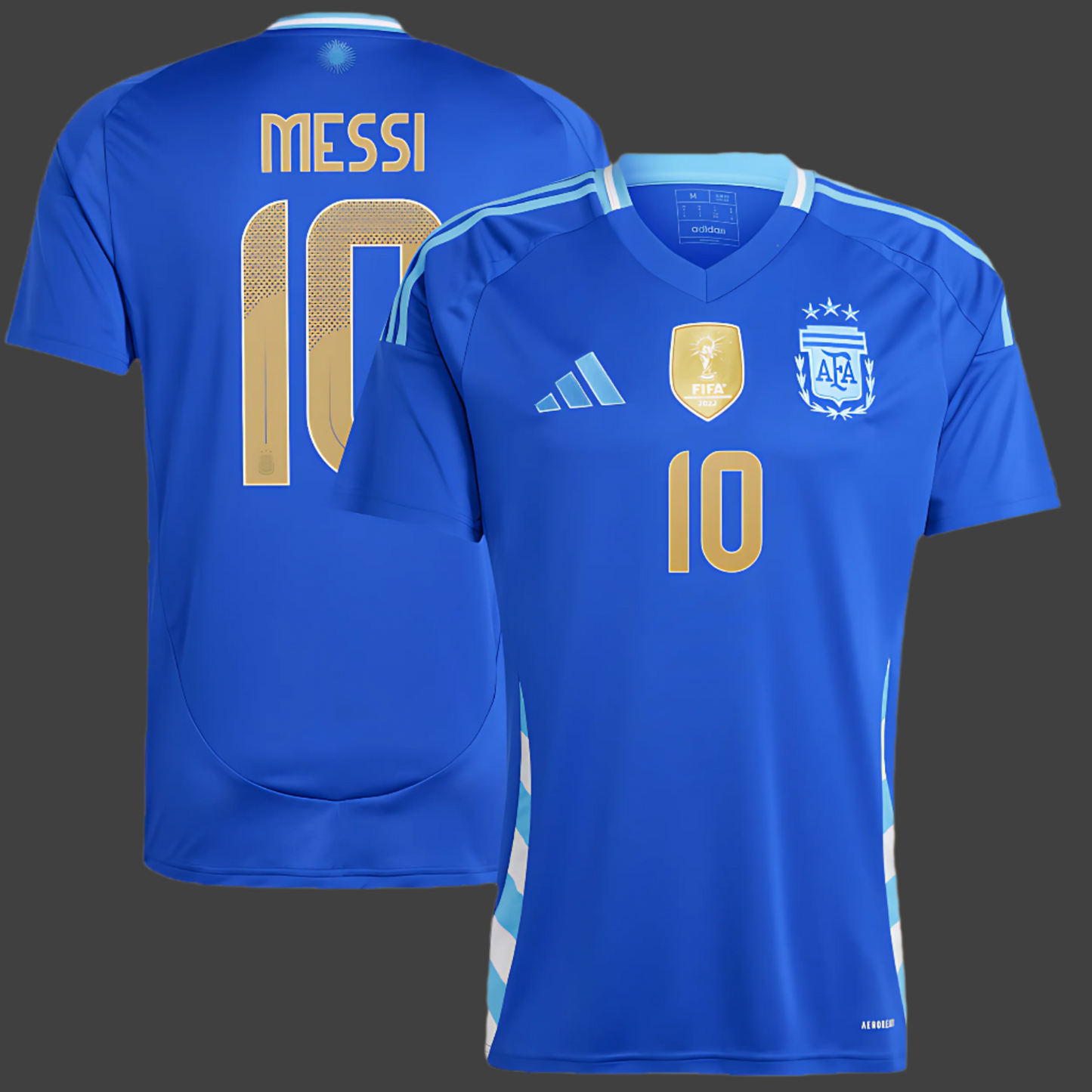 ARGENTINA AWAY MESSI 10  SHIRT