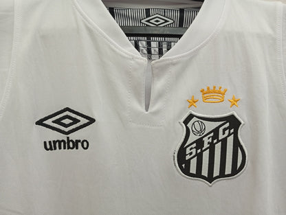 NEYMAR JR 10 SANTOS FC HOME SHIRT(EMBROIDED LOGO)