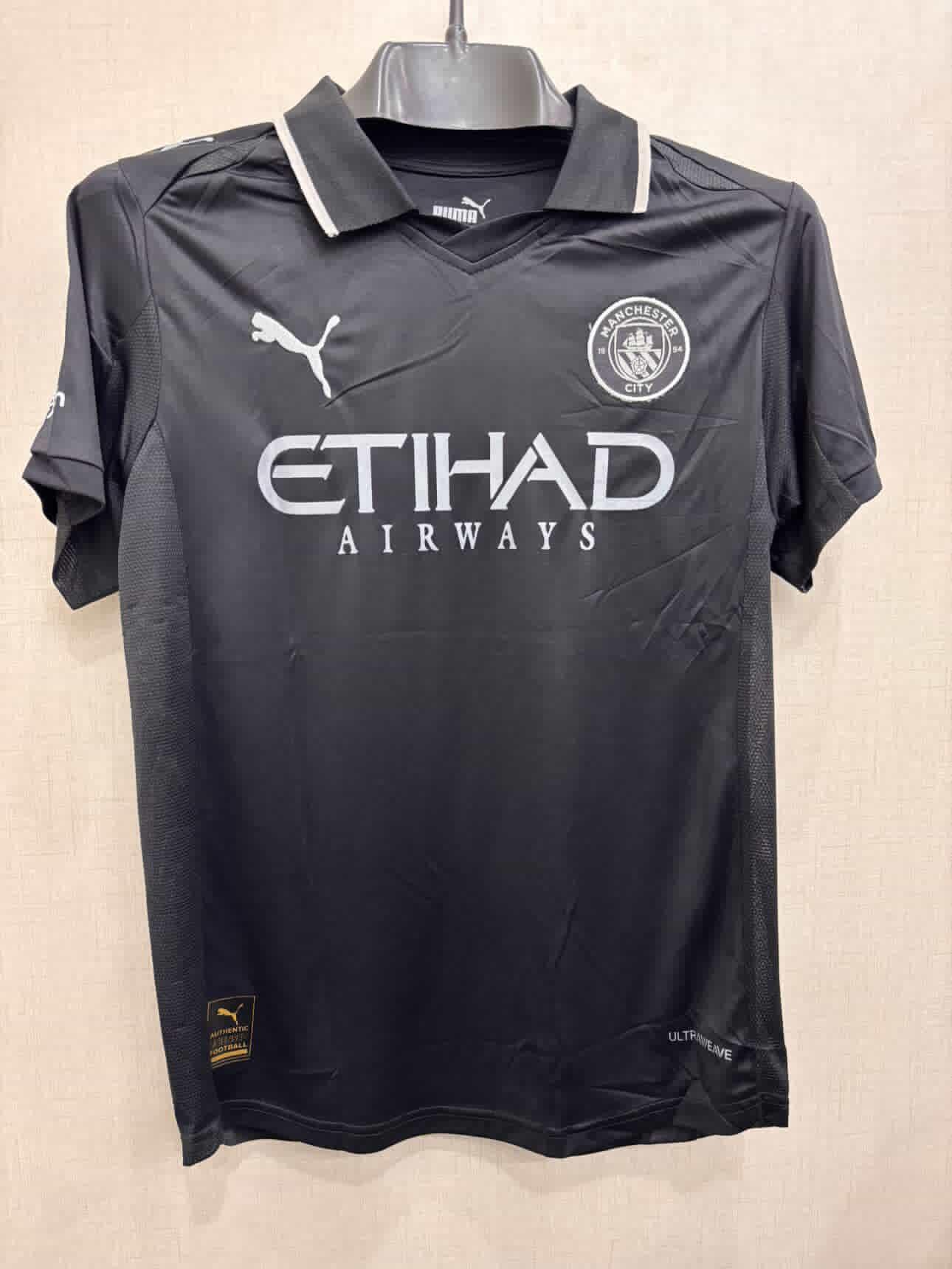 MANCHESTER CITY AWAY SHIRT(EMBROIDED LOGO)