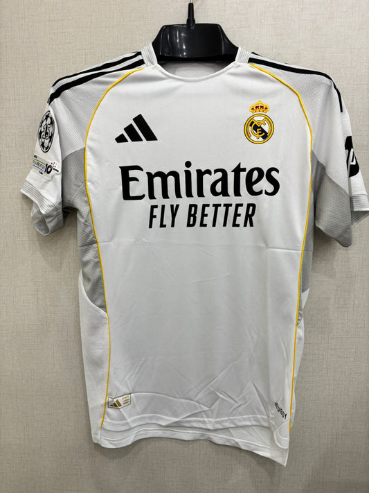 Real Madrid Home Shirt (Player Version Logo) 25/26