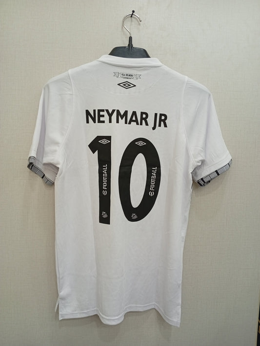 NEYMAR JR 10 SANTOS FC HOME SHIRT(EMBROIDED LOGO)